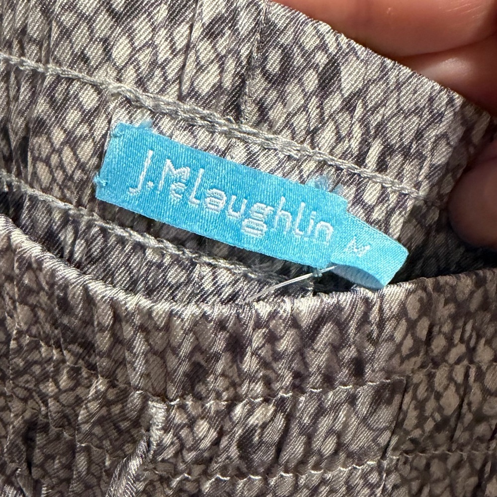 NWT J.McLaughlin Tia Pants Grey Desert Scale size Medium - Picture 5 of 10